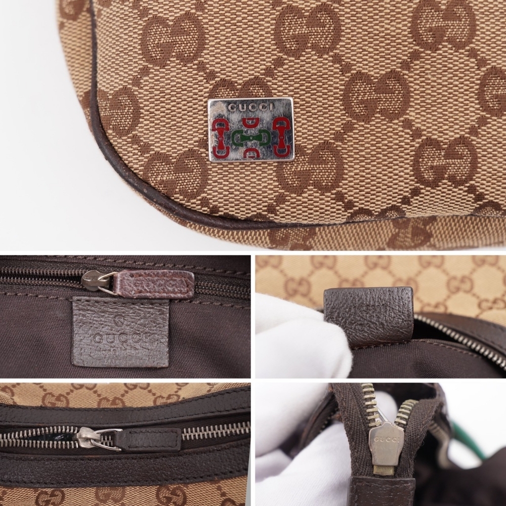❌️❌️SOLD❌️❌️CG20 💟 Gucci GG Canvas Small Hobo Sherry Line - Picture 7 of 11